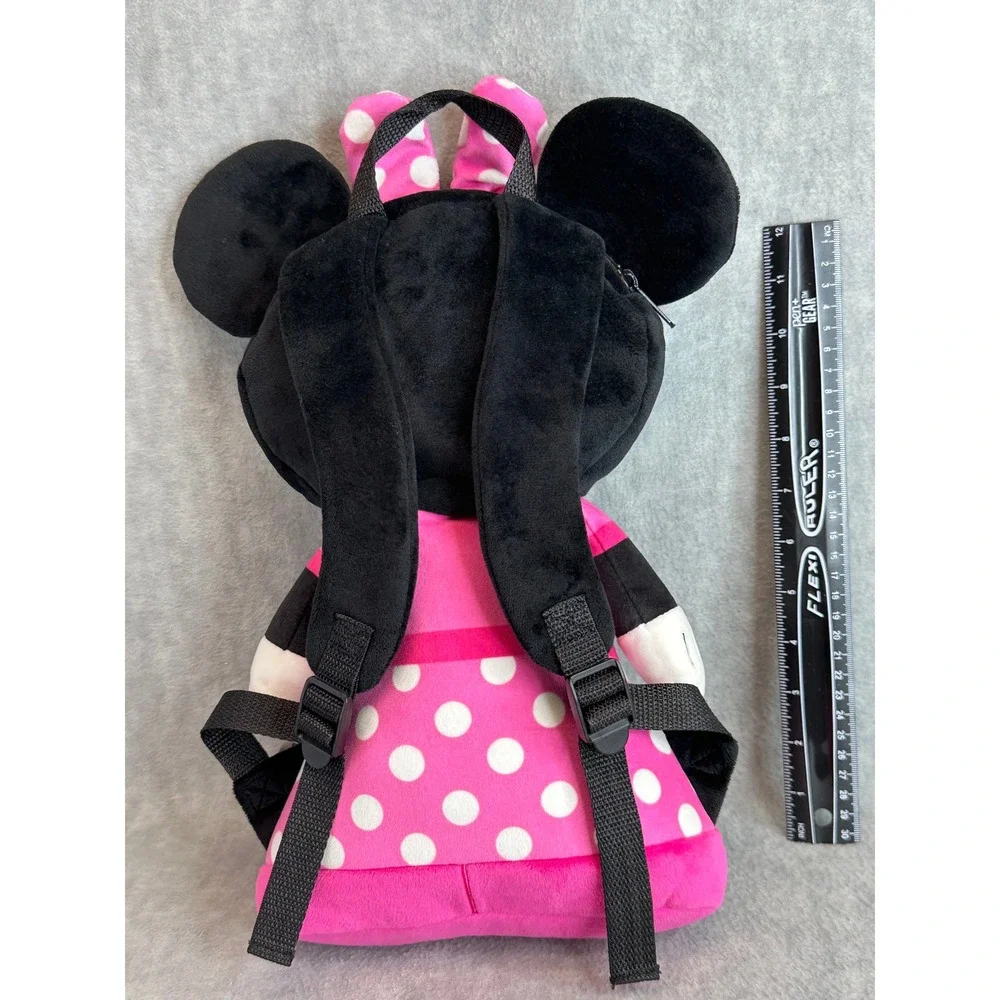 Itty Bittys Disney Minnie Mouse Toddler Backpack‎ Plush Pink Polka Dot Kids